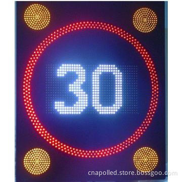 Fixed speed limit sign-30